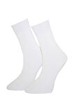 Erkek Beyaz Bambu Çorap 6'lı Premium Kutu