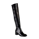 TwoEgoist Hakiki Deri Diz Üstü Streç Çizme