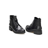 TwoEgoist Kadın Hakiki Deri Kısa Rahat Topuklu Bot