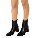 Kadın Hakiki Deri Kalın Topuklu Bot