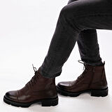 Erkek Hakiki Deri Postal Bot