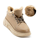 Kadın Kürk Yakalı Ayakkabı