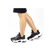 Kadın Kapitone Detaylı Kalın Tabanlı 5 Cm Sneakers Spor Ayakkabı