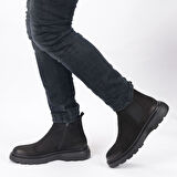 TwoEgoist Erkek Hakiki Deri ve Nubuk Deri Eva Taban Hafif Tasarım Bot