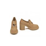 Kadın Hakiki Deri 8 cm Platform Topuk Şık Ayakkabı