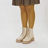 TwoEgoist Kadın Hakiki Deri Kalın Tabanlı Günlük Bot