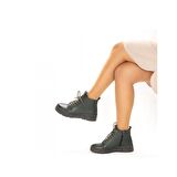 Kadın Hakiki Deri Dolgu Topuk Spor Bot