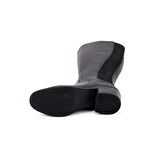 Kadın Hakiki Deri Ekstra Geniş Konçlu 5cm Topuklu Çizme