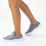 Kadın Hakiki Deri Fermuarlı Günlük Spor Ayakkabı / Sneakers