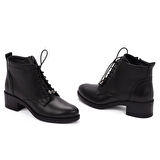 Kadın Hakiki Deri Anatomik Alçak Topuklu Günlük Şık Bot