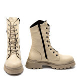 TwoEgoist Kadın Hakiki Deri Uzun Postal Bot