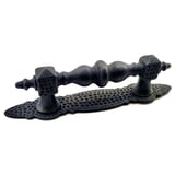 Antika Tarz Dekoratif Pirinç Ağır Kapı Çekme Kolu - Küçük, 215x40 Mm, Oksit