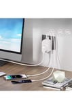 Tekli Yüksek Voltaj Korumalı Duvar Prizi 2x Type-c 1x Usb Çıkışlı Priz Grup Priz Çoğaltıcı Siyah