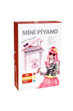 37 Tuşlu Mini Piano Mikrofonlu Ve Tabureli Çocuk Piyano Pembe-88022