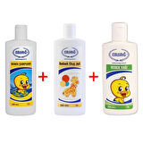 Ersağ Bebek Şampuanı + Bebek Duş Jeli + Bebek Yağı