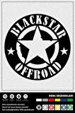 BLACKSTAR OFFROAD STICKER 10 x 10 cm