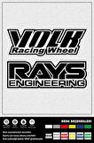 VOLK-RAYS STICKER 20 x 7 cm