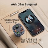  IŞIKLI BLUETOOTH MP3 ÇALAR ARAÇ CİHAZI FM TRANSMİTTER ARAÇ KİTİ HIZLI SARJ CİHAZI TY-738 RGB