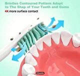 Philips Sonicare Uyumlu 8 Adet Elektrikli Diş Fırçası Kafaları Ağız Bakımı Için Yumuşak Dupont Kıllar