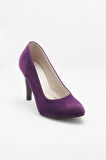 Mor Kadın Klasik Topuklu Ayakkabı Kadın Topuklu Abiye Ayakkabı Şık Gece Ayakkabısı