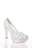Kadın Beyaz Sedef Inci Taş Işlemeli Gelin Ayakkabı Kadın Topuklu Abiye Ayakkabı Şık Gece Ayakkabısı