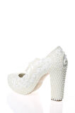 Kadın Sedef Inci Taş Işlemeli Gelin Ayakkabı Kadın Topuklu Abiye Ayakkabı Şık Gece Ayakkabısı
