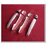 DB Chrome Citroen C4 Cactus Sensörsüz Kapı Kolu Nikelajı 2016 Sonrası 4 Kapı 8 Parça P.Çelik