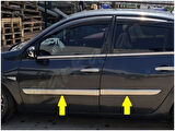 DB Chrome Renault Megane 2 Sedan Krom Yan Kapı Çıtası 2004-2010 4 Parça P.Çelik