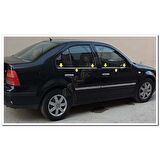 DB Chrome VW Bora Cam Çıtası Nikelajı 1998-2004 4 Parça P.Çelik