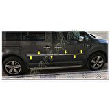 DB Chrome VW Caddy Krom Yan Kapı Çıtası 2015-2020 4 Parça P.Çelik