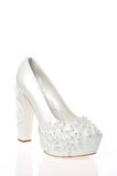 Kadın Beyaz Sedef Inci Taş Işlemeli Gelin Ayakkabı Kadın Topuklu Abiye Ayakkabı Şık Gece Ayakkabısı