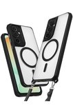Samsung Galaxy S25 Plus Kılıf Enka Magsafe Silikon Kılıf - Siyah