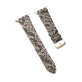 Apple Uyumlu Watch 42mm Creeper Desenli Kordon (saat Değildir) - Kahverengi