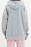 Unisex Tarz Oversize Kapüşonlu Standart Kol Regular Geniş Kesim İçi Polar Sıcak Tutan Sweatshirt