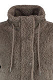 Tasarım Düz Astarlı Yaka Standart Oversize Dik Kadın Oversize Peluş Mont