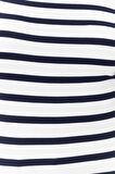 Moda Kayık Yaka Örme Slim Geometrik Desen Casual Günlük Regular Kısa Kol Bluz