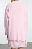 Moda Stil Regular Polo Yaka Mini Boy Triko Basic Elbise