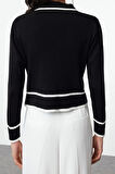 Kadın Modern Tarz Regular Polo Yaka Regular Triko Hırka
