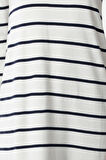 Moda Stil Regular Bisiklet Yaka Midi Boy Elbise Premium İplik Özel İplik Triko Basic Çizgili