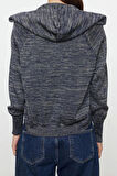 Kadın Modern Tarz Oversize V Yaka Regular Triko Hırka