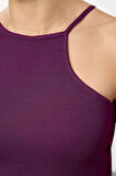 Stil Kadın Fitilli Fitted Vücuda Oturan Esnek Bluz Crop Örme Slim Kalıp Tek Kol