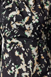 Moda Stil Regular Kruvaze Midi Boy Soyut Desenli A Kesim Degaje Yaka Dokuma Elbise
