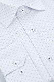 Şık Geometrik Desen Gömlek Yaka Slim Fit Desenli Erkek Klasik Smart Gömlek