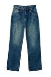 Stil Kadın Moda Denim Kot Pantolon Uzun Geniş Paça Mavi Soluk Vintage Yüksek Bel Jeans