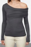 Stil Kadın Fitted Vücuda Oturan Esnek Bluz Regular Örme Slim Kalıp