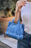 Kadın Denim Omuz Çantası Şık ve Fonksiyonel Günlük Tasarım Trend Tasarım Günlük Kullanım İçin