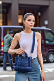 Kadın Denim Omuz Çantası Şık ve Fonksiyonel Günlük Tasarım Trend Tasarım Günlük Kullanım İçin