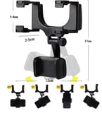 ErturkStore Telefon Tutucu Dikiz Ayna Siyah CM-219