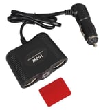 Olesson 1645 12-24V Tek USB Girişli 100W 70cm Kablolu 2’li Araç Çakmak Çoklayıcı