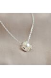 925 Ayar Gümüş Yonca İnci Kolye